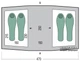 Палатка Pinguin Base Camp blue PNG 1301-син (8592638127454) - изображение 2