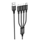 Кабель HOCO Combo 4-in-1 2Lightning+Type-C+Micro USB Super charging cable X76 |1M, 2A| - изображение 1