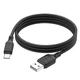 Кабель HOCO Type-C Cool silicone charging data cable X90 |1m, 3A| black - зображення 4