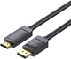 Кабель Vention DisplayPort – HDMI v1.2, 4K 30 Гц, 2K 30 Гц 1.5 м Black (HAGBG) - зображення 1