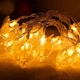Светодиодная новогодняя гирлянда "Прищепки-сердечки" 12 LED, 5м + переходник, 220V, IP44, Теплый белый - изображение 3