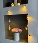 Светодиодная гирлянда лампочки 4см, 12LED, 5м, 220В, Теплый белый - изображение 5