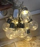 Светодиодная гирлянда лампочки 4см, 12LED, 5м, 220В, Теплый белый - изображение 12