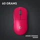 Мышь беспроводная Logitech G Pro X Superlight 2 Magenta (910-006797) - изображение 6