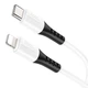 Кабель Hoco Type-C to lightning silicone charging data cable X82 |1m, 20W/3A| white - зображення 2