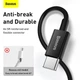 Кабель BASEUS Type-C to Lightning Superior Series Fast Charging Data Cable |2m, 20W| (CATLYS-C03) - изображение 5