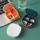 Карманная таблетница Pill box 4 отделения синий - изображение 6