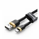 Кабель Baseus Cafule Cable USB Lightning 1м, Gold+Black (CALKLF-BV1) - зображення 2