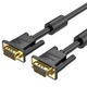 Кабель VGA 15M-15M, 1.5 м, з ферритами, чорний Vention - зображення 1