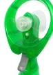 Вентилятор с распылением воды на батарейках ручной портативный Water spray fan зеленый - изображение 4