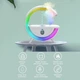 Антигравітаційний нічник зволожувач повітря з RGB підсвічуванням T00K8 білий - изображение 3