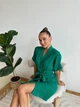 Женский халат COSY Hawaii из муслина L, зеленый (M23) - изображение 6