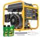 Генератор инверторный Powermat PM-AGR-3400IM 3.2/3.4 кВт 5/230 В 10 л с USB-портами + 2 масла однофазный 4-х тактный с ручным запуском медная обмотка - изображение 1