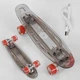 Скейт Пенни борд с прозрачной декой что светится S-40133 Best Board колёса PU со светом, зарядка USB - изображение 2