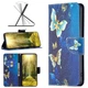 Чехол с рисунком Deexe Color Wallet для HMD Pulse / Pulse Plus - Golden Butterflies - изображение 2
