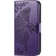 Чохол-книжка з малюнком UniCase Butterfly Pattern для Motorola Edge 50 Fusion - Dark Purple - зображення 4