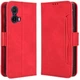 Чохол-книжка з кишеньками Deexe Wallet Stand для Motorola Moto G85 - Red - зображення 1