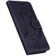 Чехол-книжка Deexe Tiger для Motorola Moto G85 - Black - изображение 4