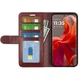 Классический чехол-книжка Deexe Wallet Style для Motorola Moto G85 - Brown - изображение 2