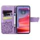 Чохол-книжка з малюнком UniCase Butterfly Pattern для Motorola Edge 50 Fusion - Light Purple - зображення 2
