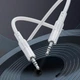 Кабель HOCO Spirit transparent AUX audio cable UPA27 |1.2M| Колір Grey - изображение 6