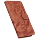 Чехол-книжка Deexe Tiger для Motorola Edge 50 Fusion - Brown - изображение 4