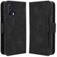 Чехол-книжка с кармашками Deexe Wallet Stand для Motorola Moto G85 - Black - изображение 1