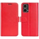 Классический чехол-книжка Deexe Wallet Style для Motorola Moto G85 - Red - изображение 1