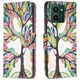 Чехол с рисунком Deexe Color Wallet для HMD Pulse / Pulse Plus - Life Tree - изображение 1