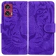 Чехол-книжка Deexe Tiger для Motorola Edge 50 Fusion - Purple - изображение 1