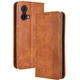 Чехол-книжка Deexe Retro Style для Motorola Moto G85 - Brown - изображение 1