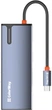 USB-хаб ColorWay USB-C - 3xUSB-A 3.0 HDMI 4K USB-C PD 100W Dark Grey (CW-HUB01) - изображение 3