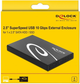 Зовнішня кишеня Delock для 2.5" HDD/SSD Superspeed USB 10 Gbps (42611) - зображення 4