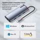 USB-хаб ColorWay USB-C - 3xUSB-A 3.0 HDMI 4K RJ-45 USB-C PD 100W Dark Grey (CW-HUB02) - изображение 17