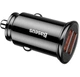 Автомобильное зарядное устройство Baseus Circular Plastic A+C 30W PPS Car Charger Black (CCALL-YS01) - изображение 1