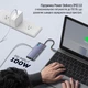 USB-хаб ColorWay USB-C - 3xUSB-A 3.0 USB-A 2.0 RJ-45 USB-C PD 100W Dark Grey (CW-HUB03) - изображение 14