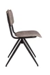 Стілець сірий з екошкіри Willow Dutchbone 39.5x82.5x54.5 (1100402) 090715 - зображення 3
