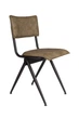 Зелений стілець з екошкіри Willow Dutchbone 39.5x82.5x54.5 (1100404) 090709 - зображення 1