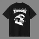 Футболка унісекс Thrasher з малюнком черепа розмір L чорного кольору - зображення 3