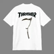 Футболка унісекс Thrasher з малюнком коси розмір S білого кольору - зображення 3