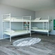 Ліжко двоярусне Tobi Sho COMFORT DUO металеве 190X80 Білий - зображення 4