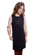 Сарафан школьный SUZIE МЕНДИ ВЫШИВКА мемори cotton 140 см синий - изображение 2