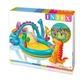 Открытый фигурный надувной детский бассейн игровой центр Intex 57135 «Планета динозавров», 333 х 229 х 112 см, с фонтаном, надувным кольцом и горкой 290 л (D-2019091796) - изображение 7