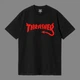 Футболка унісекс Thrasher з червоним написом розмір M чорного кольору - зображення 1