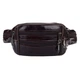 Мужская кожаная сумка на пояс Borsa Leather 1t167m-brown - изображение 1
