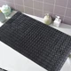 Килимок для ванної та душу з присосками Bathlux силіконовий, протиковзкий, люкс якість Чорний 4567329 - зображення 4