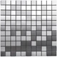 Самоклеюча алюмінієва плитка Sticker Wall 300х300х3мм Срібна мозаїка SW-00001167 - зображення 1