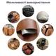 Самоклеюча екошкіра в рулоні 1.37*1m*0.5mm LIGHT BROWN - зображення 6
