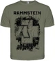 Оливкова футболка Rammstein "Sechs Herzen Die Brennen", Розмір L - изображение 1