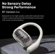 Беспроводные спортивные bluetooth наушники Langsdom TS17 Open-Ear с микрофоном Biege - изображение 5